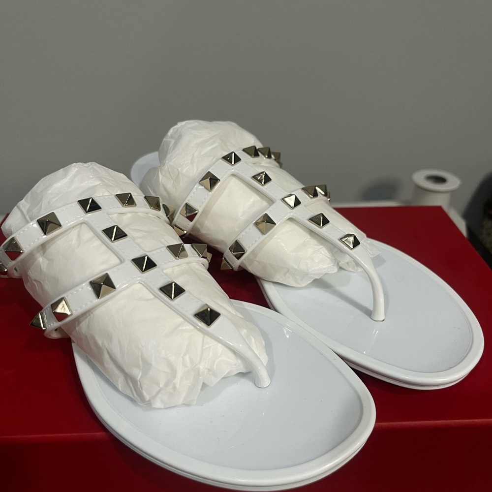 Victoria's Secret White Studded Sandals